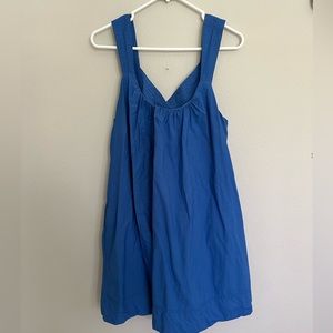 Anthropologie Maeve cross back mini dress, cobalt blue